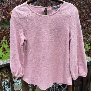 Adrianna Papell Pink Textured Blouse